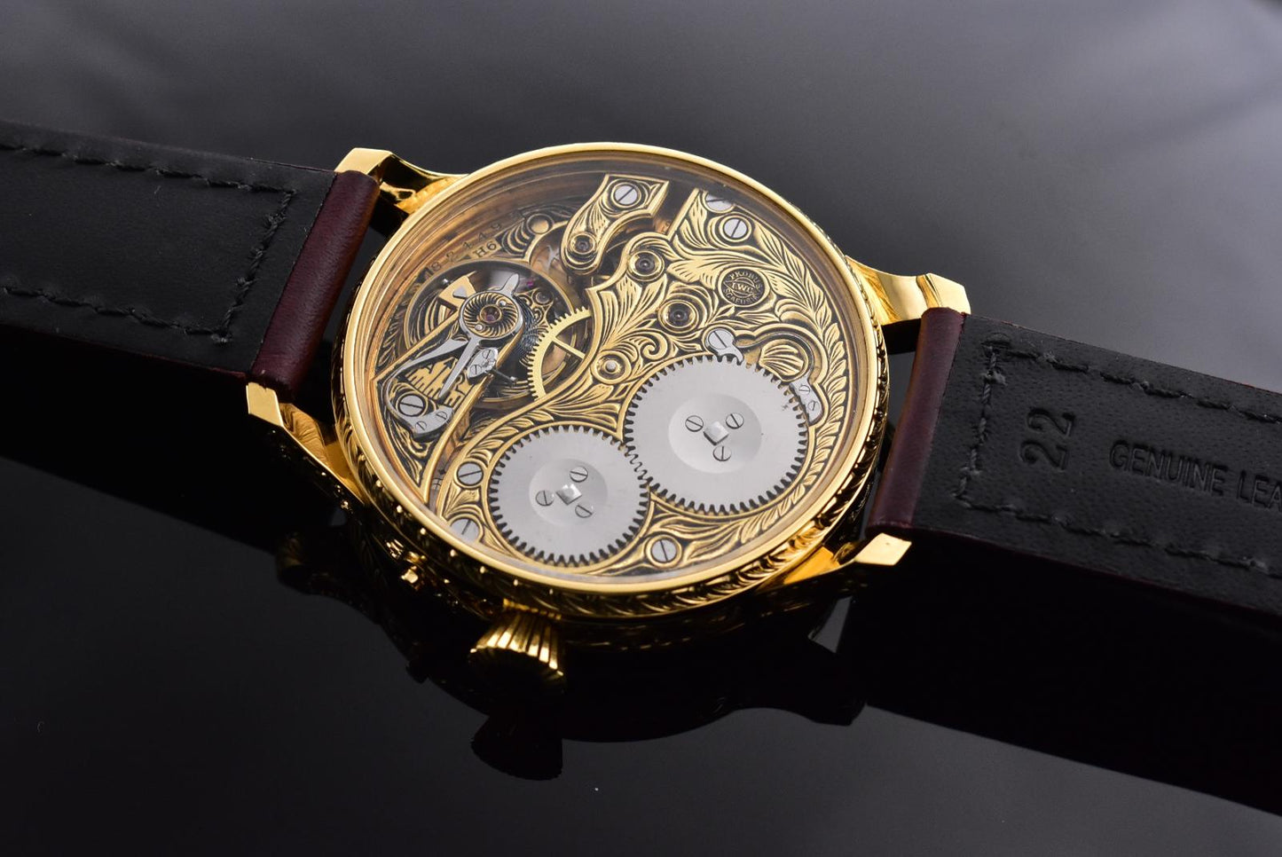 Exclusive skeleton watch IWC SCHAFFHAUSEN Old Town Astronomical Clock 1410 