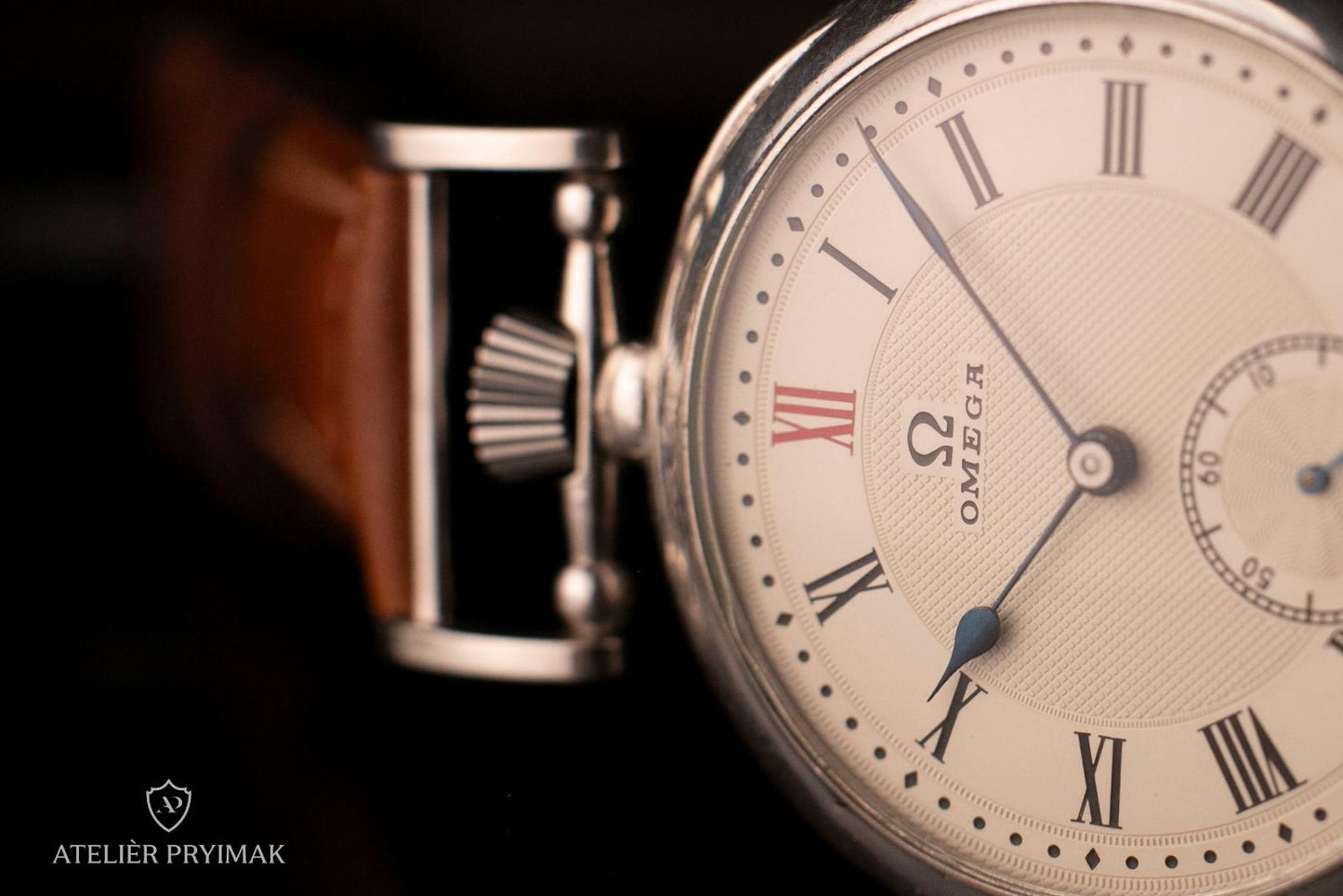 Starožitné švýcarské stříbrné hodinky OMEGA 1903