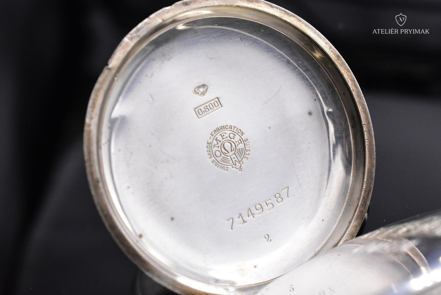 Starožitné švýcarské stříbrné hodinky OMEGA 1922