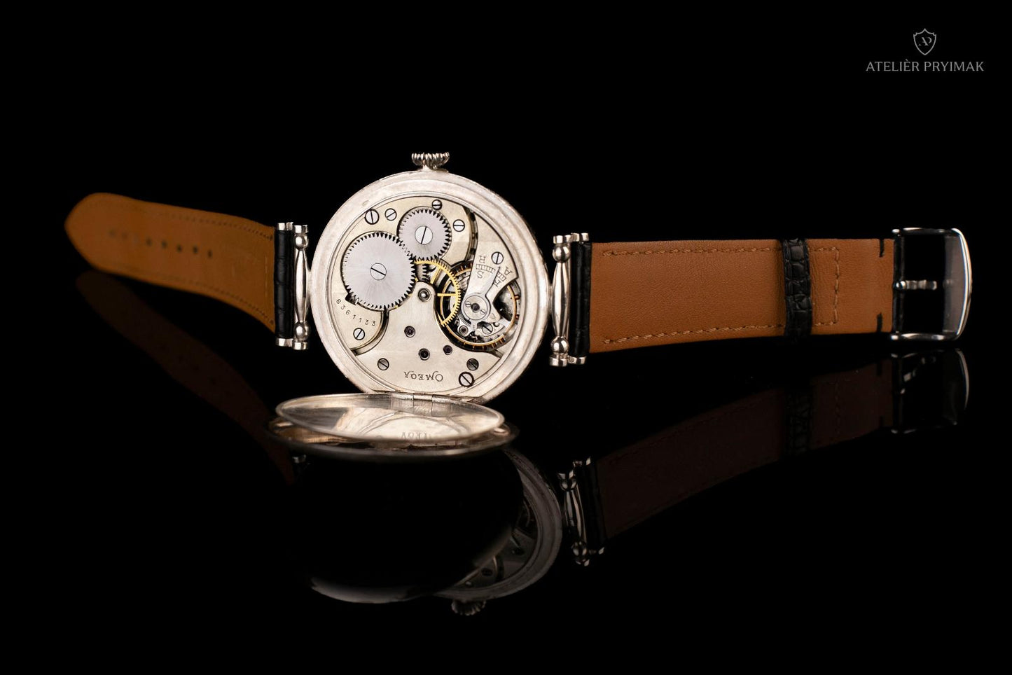 Starožitné švýcarské stříbrné hodinky OMEGA 1924