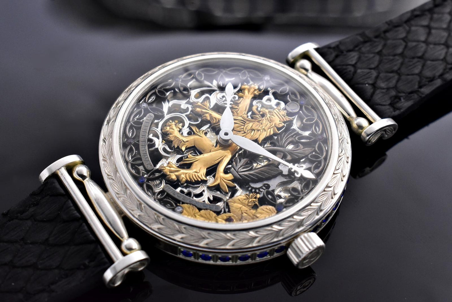 Silver Skeleton Watch OMEGA "CZECH LION" 1922 EXCLUSIVE EDITION