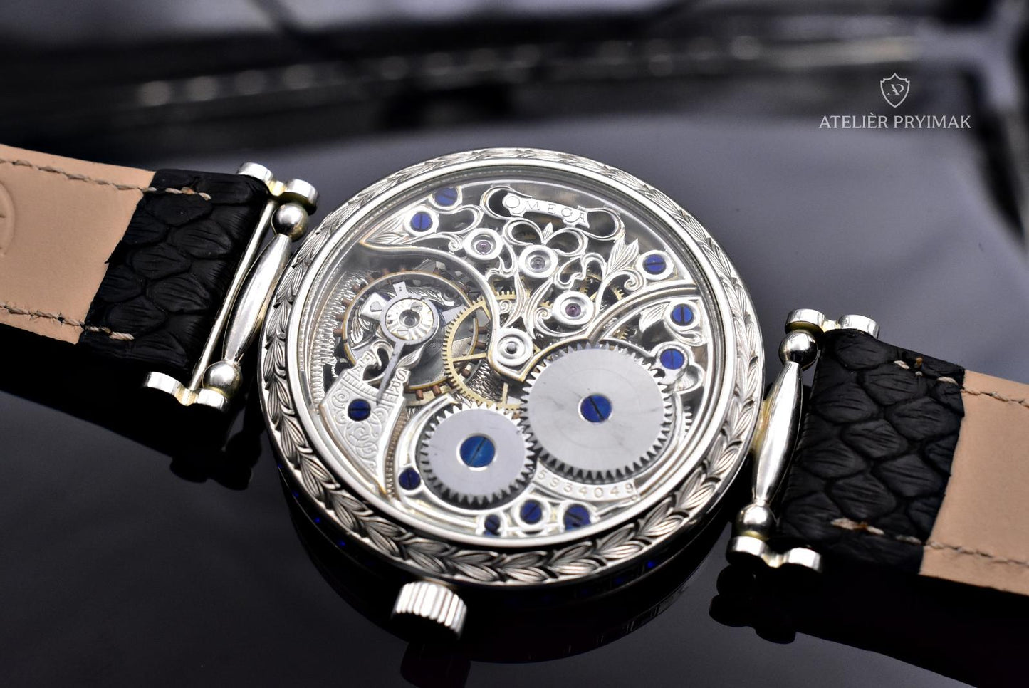 Silver Skeleton Watch OMEGA "CZECH LION" 1922 EXCLUSIVE EDITION