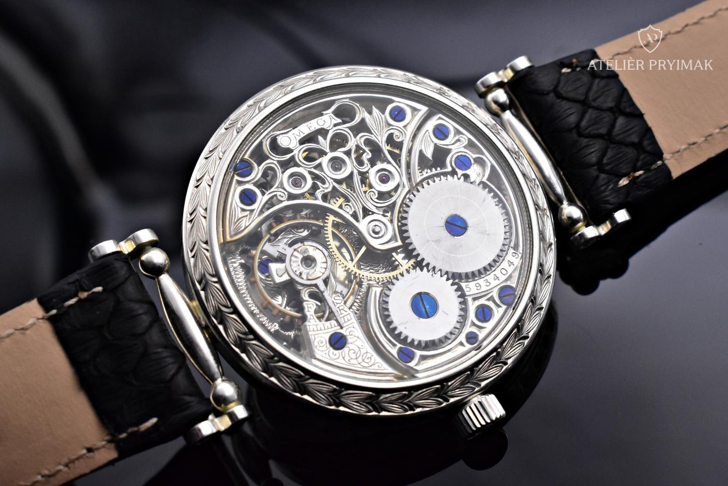 Silver Skeleton Watch OMEGA "CZECH LION" 1922 EXCLUSIVE EDITION